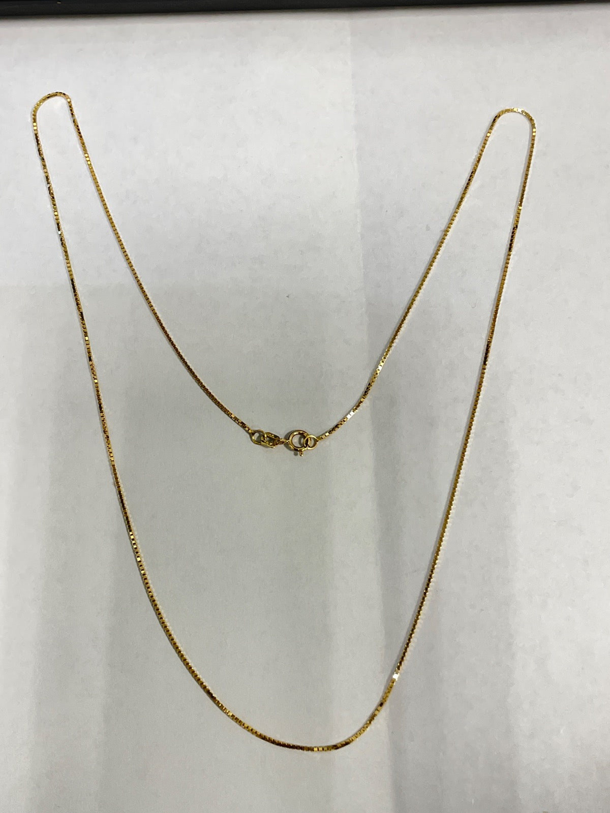 18K Yellow Gold Box Chain