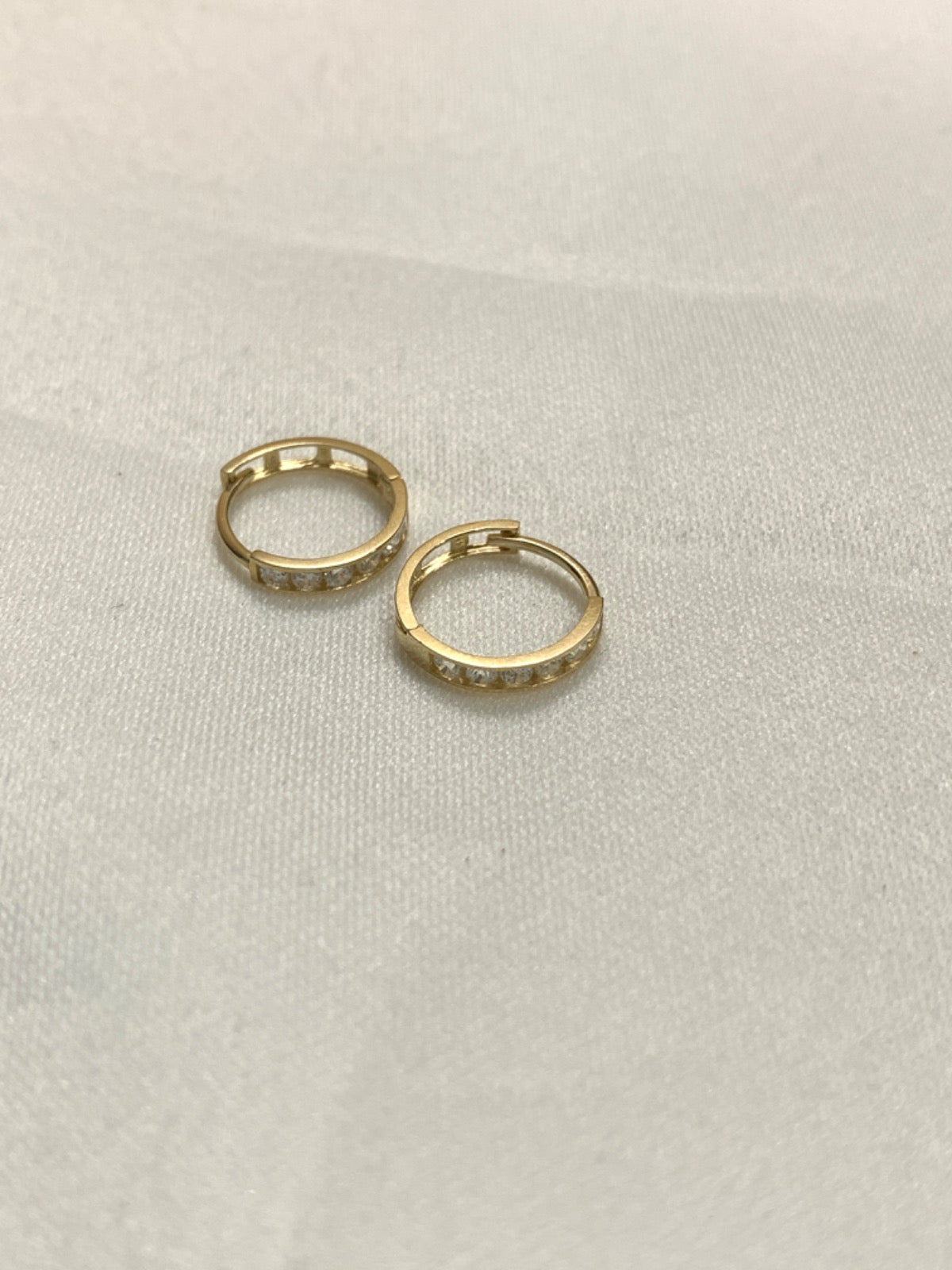 14K Yellow Gold Earring with CZ