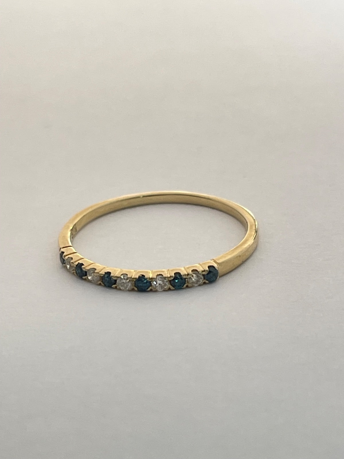 14K Yellow Gold Ring with Diamond