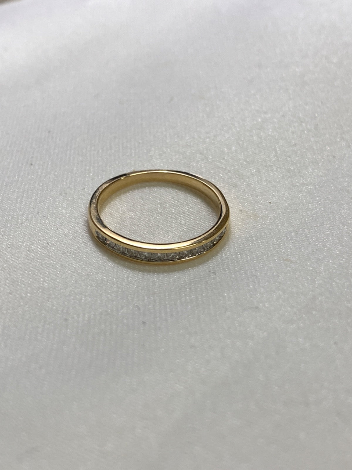 14K Yellow Gold Ring with Diamond