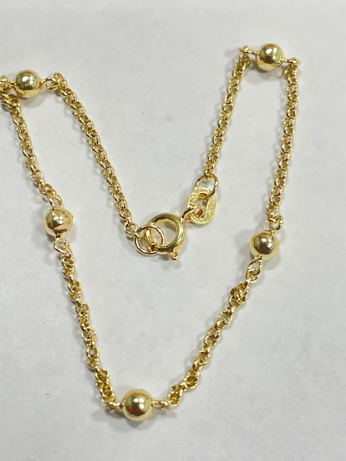 18K Yellow Gold Baby Bracelet