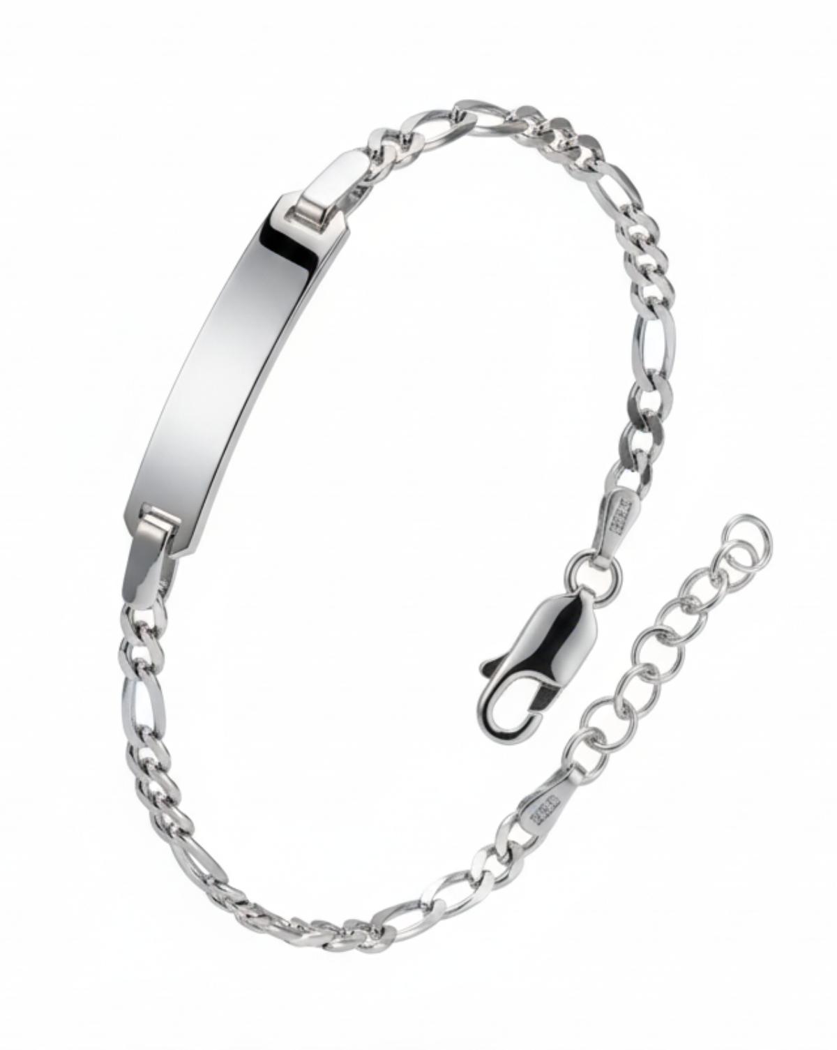 White Silver Baby Bracelet