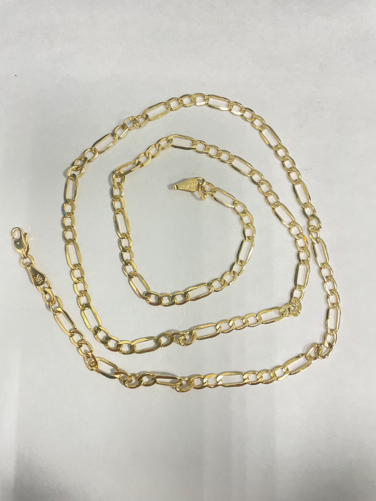 18K Yellow Gold Figaro Chain