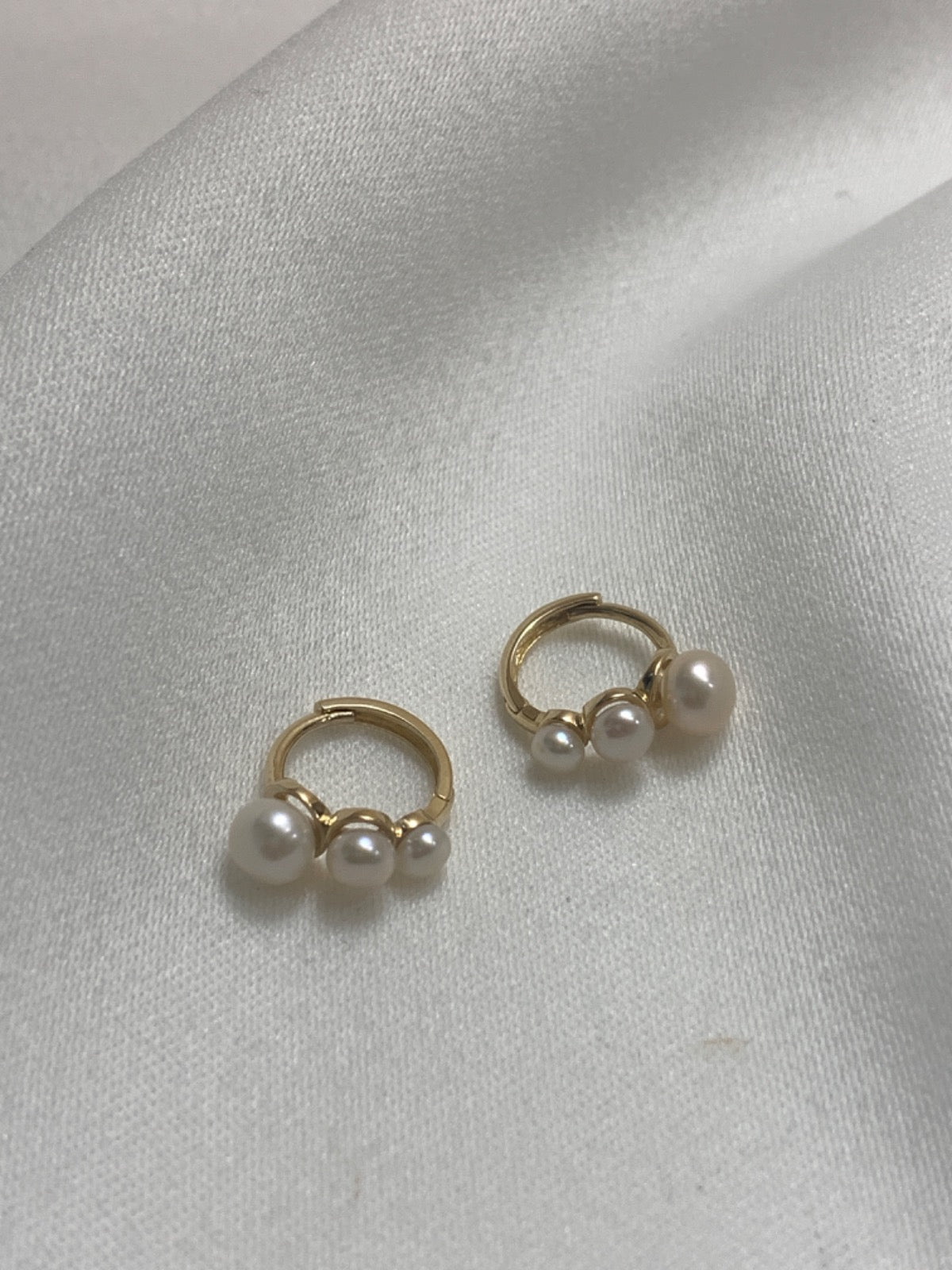 14K Yellow Gold Earring with Pearl