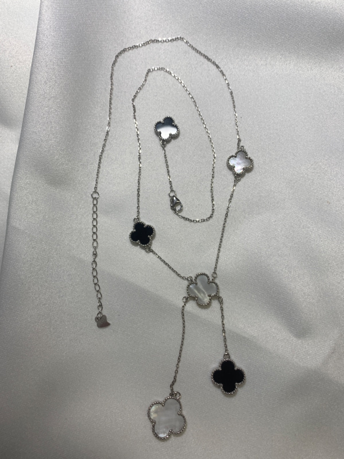 White Silver Chain with CZ