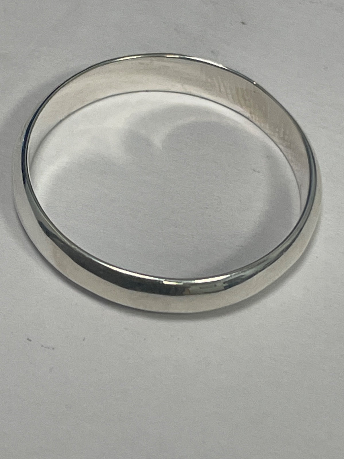White Silver Engagement Ring