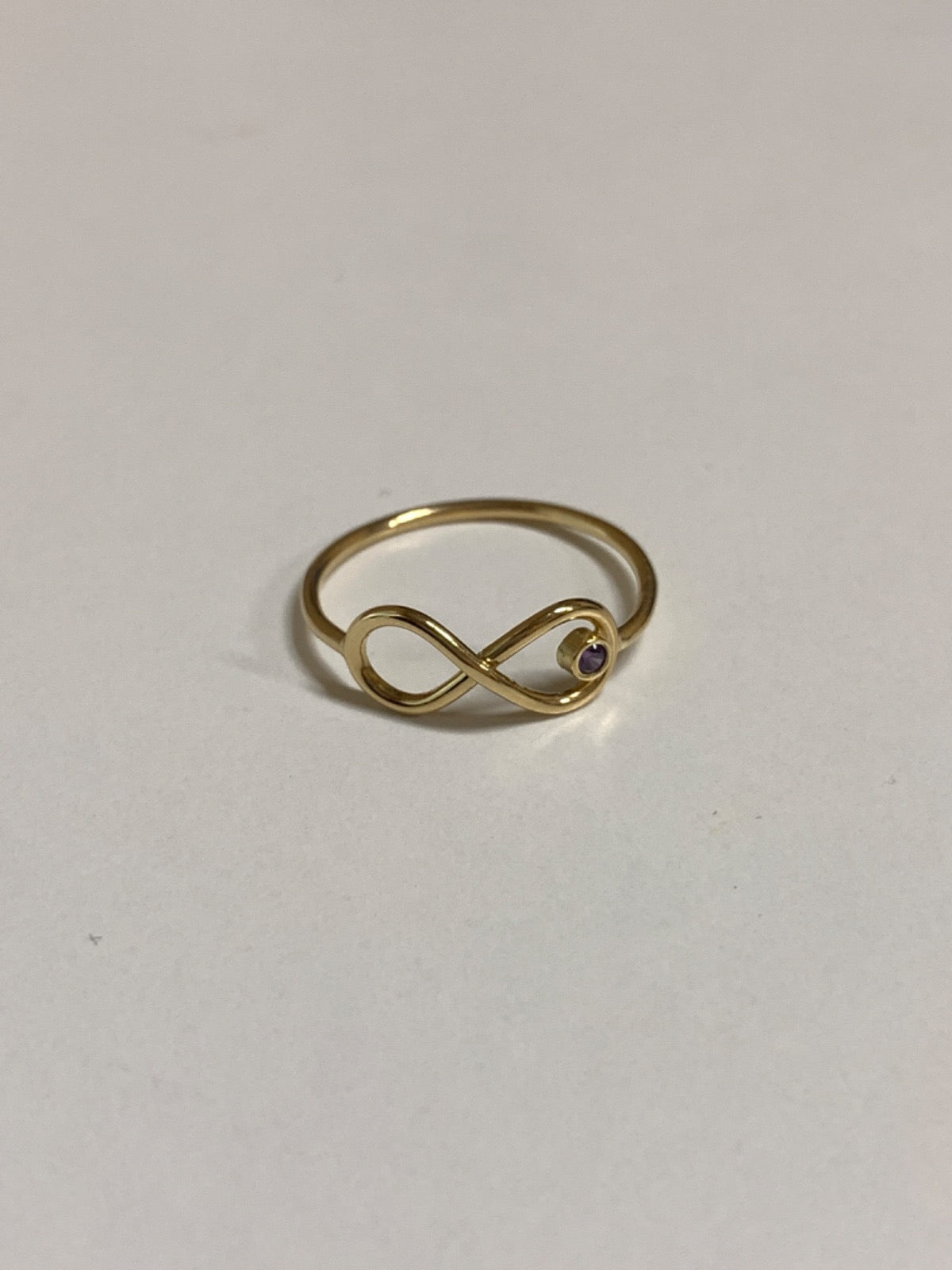 18K Yellow Gold Ring with CZ