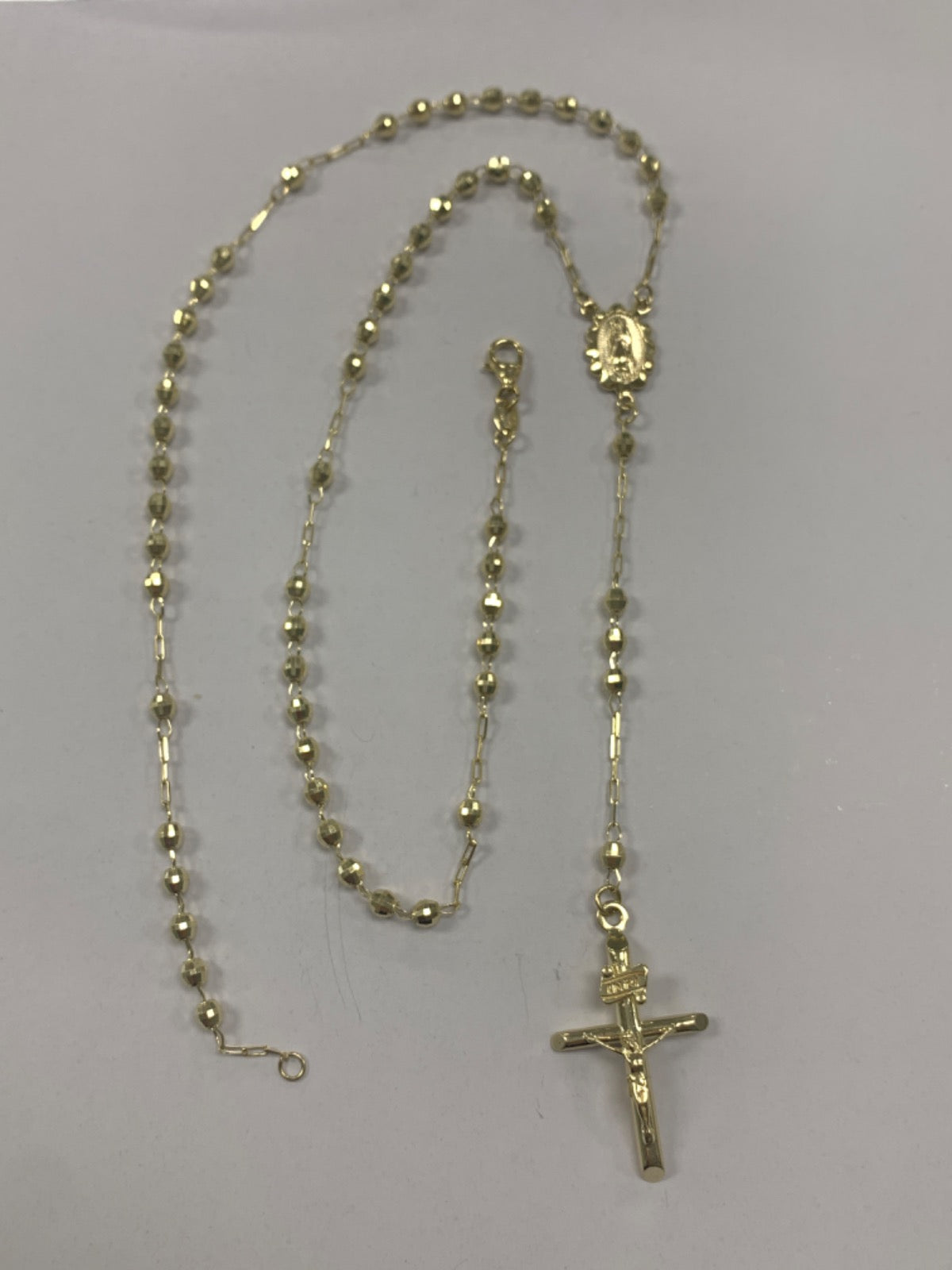 14K Yellow Gold Rosary Chain