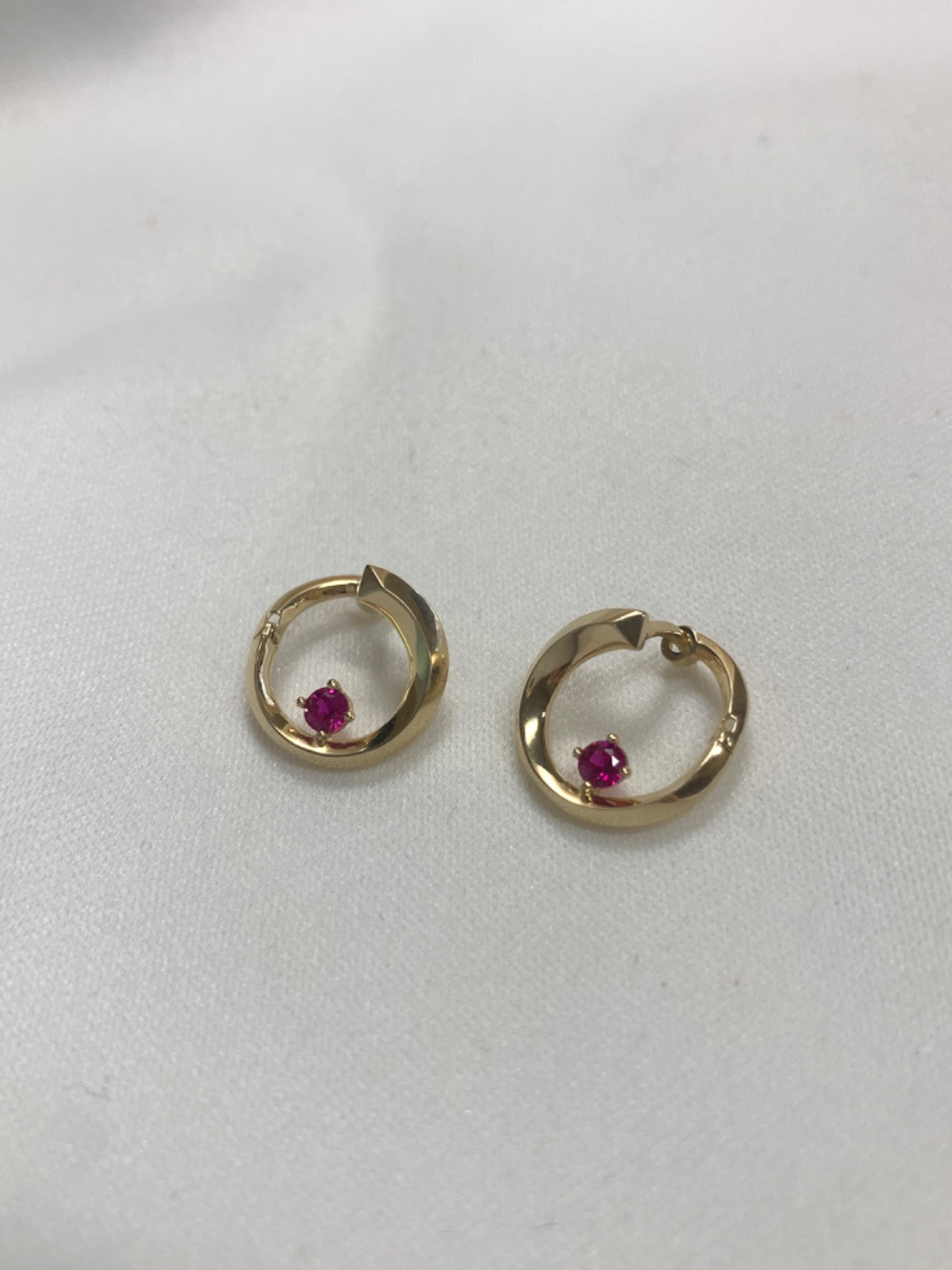 14K Yellow Gold Earring with CZ