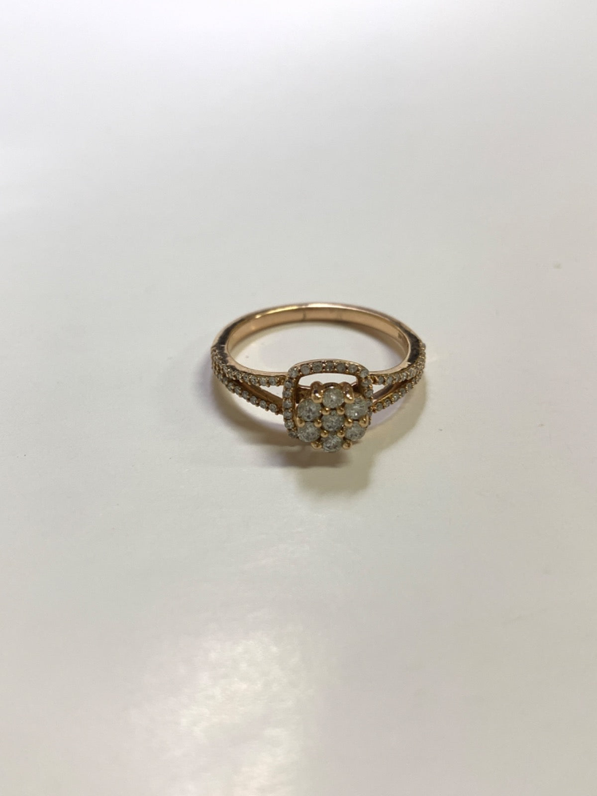 14K Rose Gold Ring with Diamond