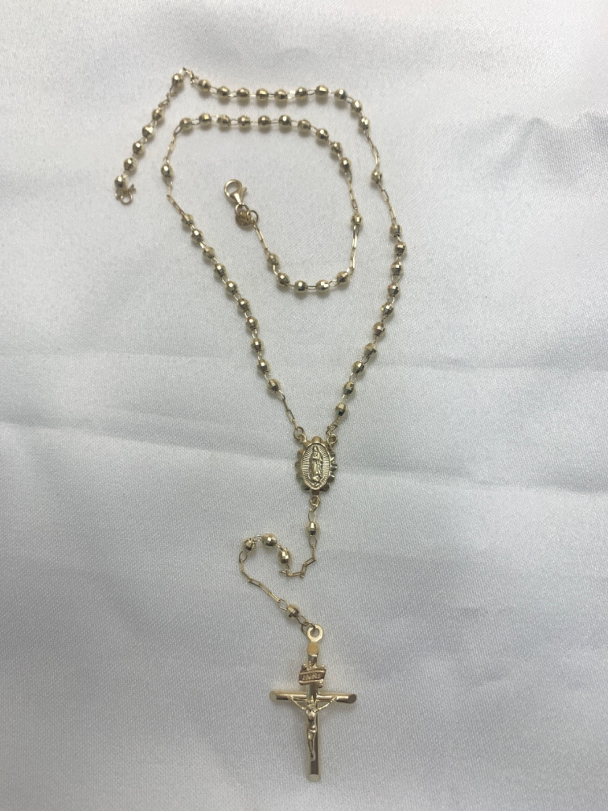 14K Yellow Gold Rosary Chain