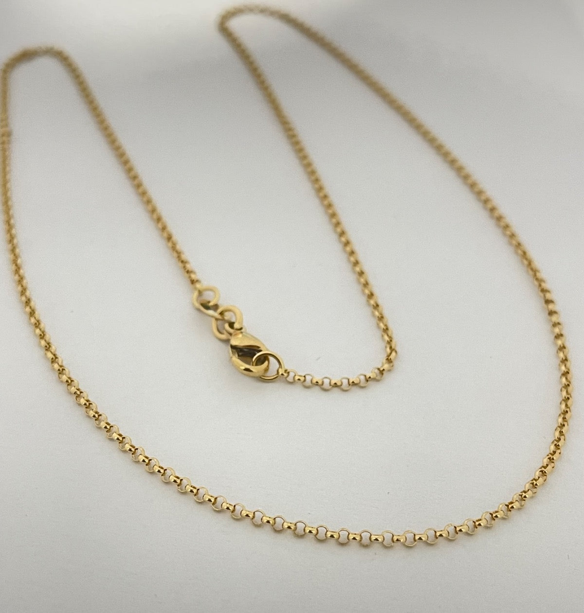18K Yellow Gold Portuguese Link 1.5mm Chain