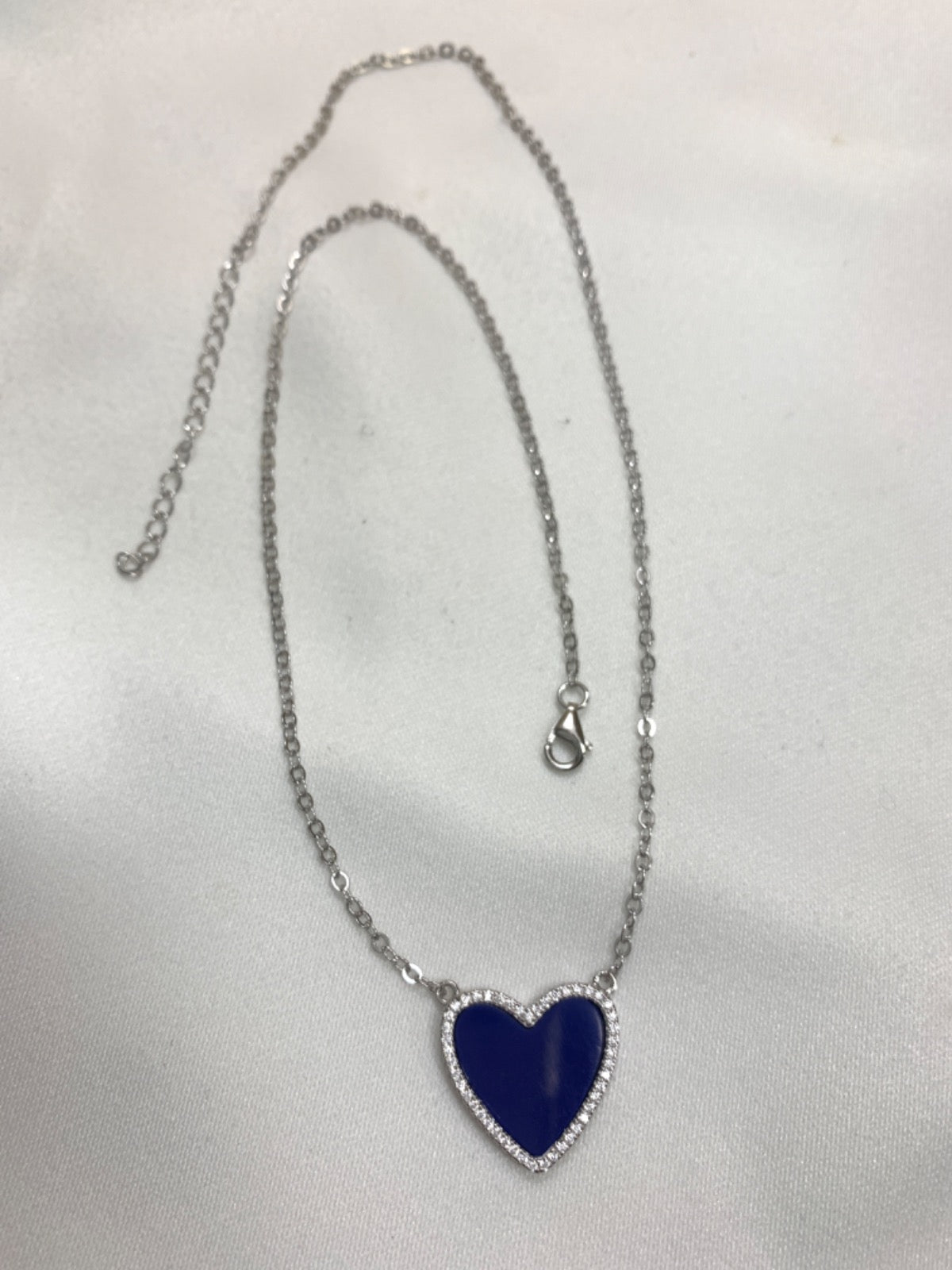 White Silver Chain with CZ