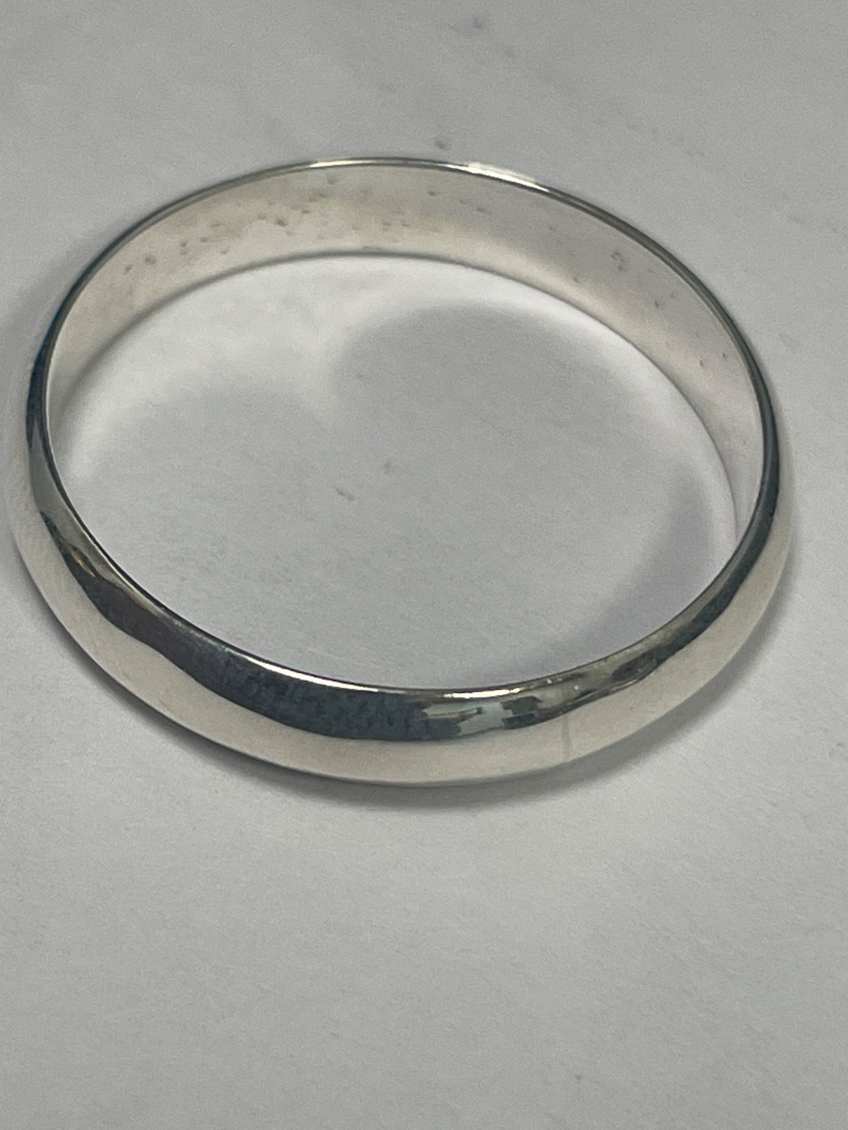 White Silver Engagement Ring