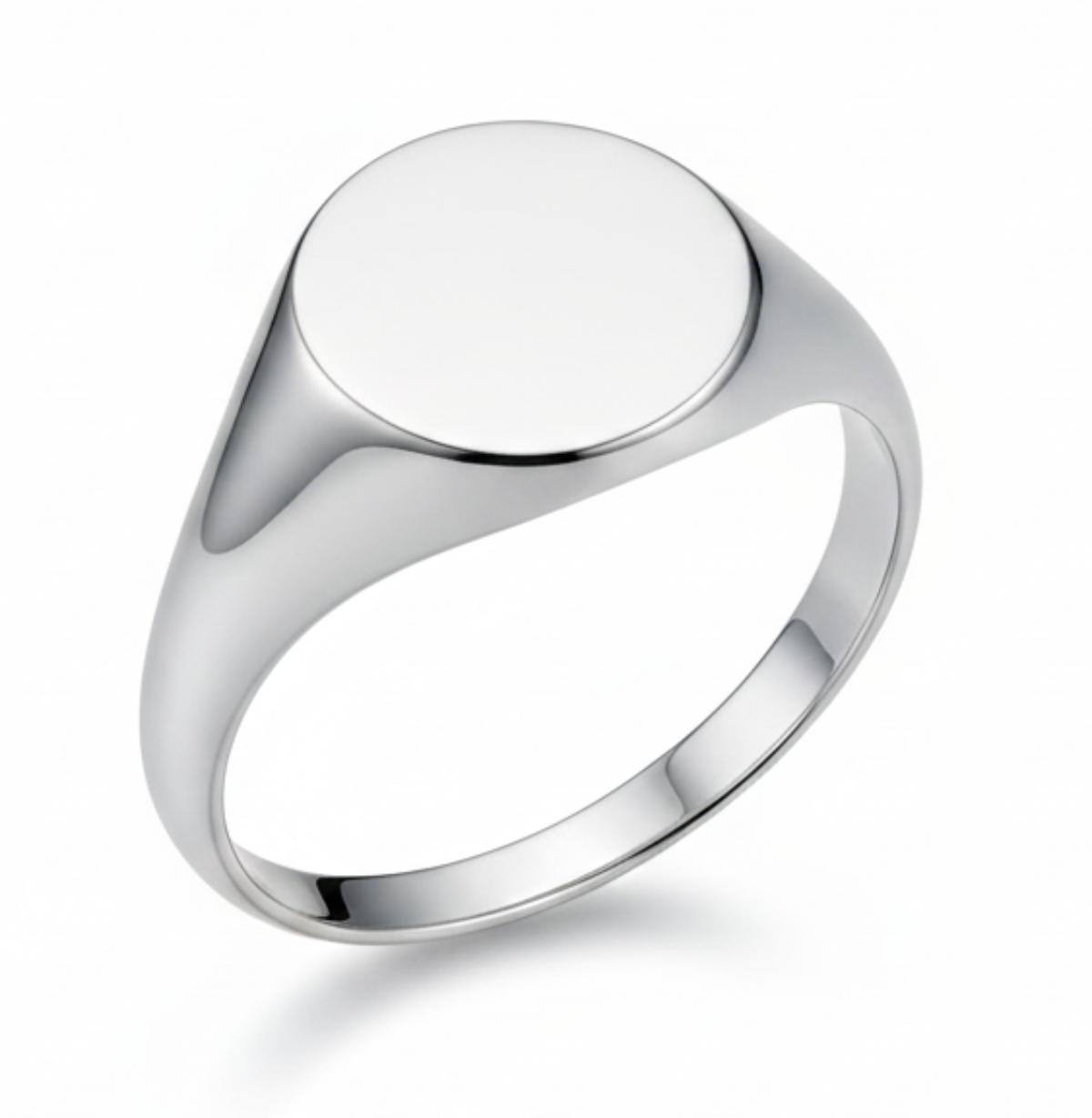White Silver Ring