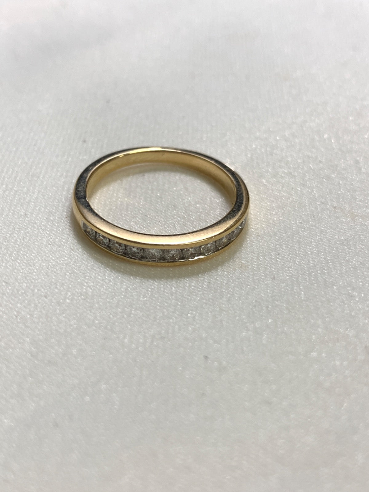 14K Yellow Gold Ring with Diamond