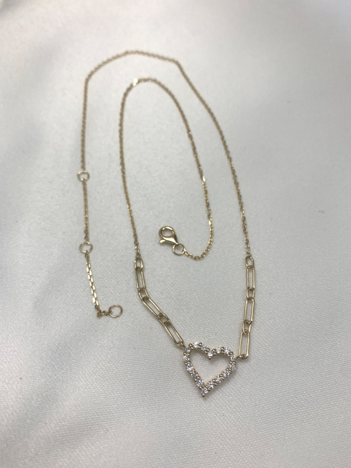 14K Yellow Gold Chain with Diamond