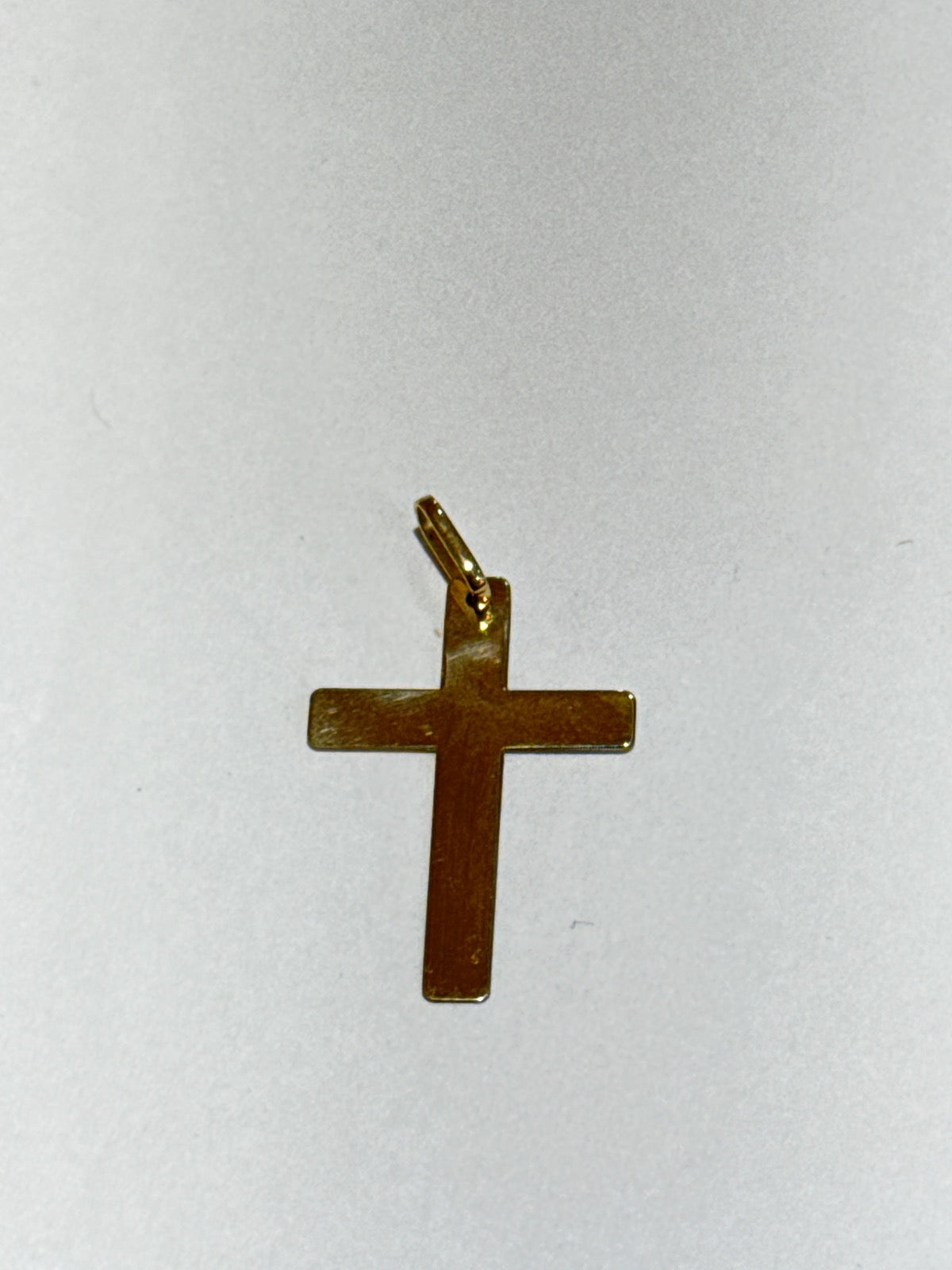 18K Yellow Gold Cross Pendant