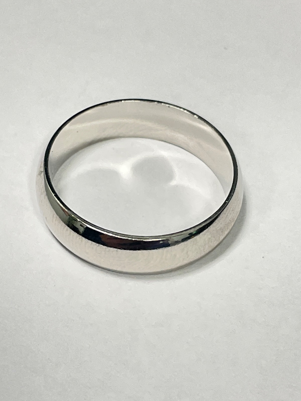 White Silver Engagement Ring