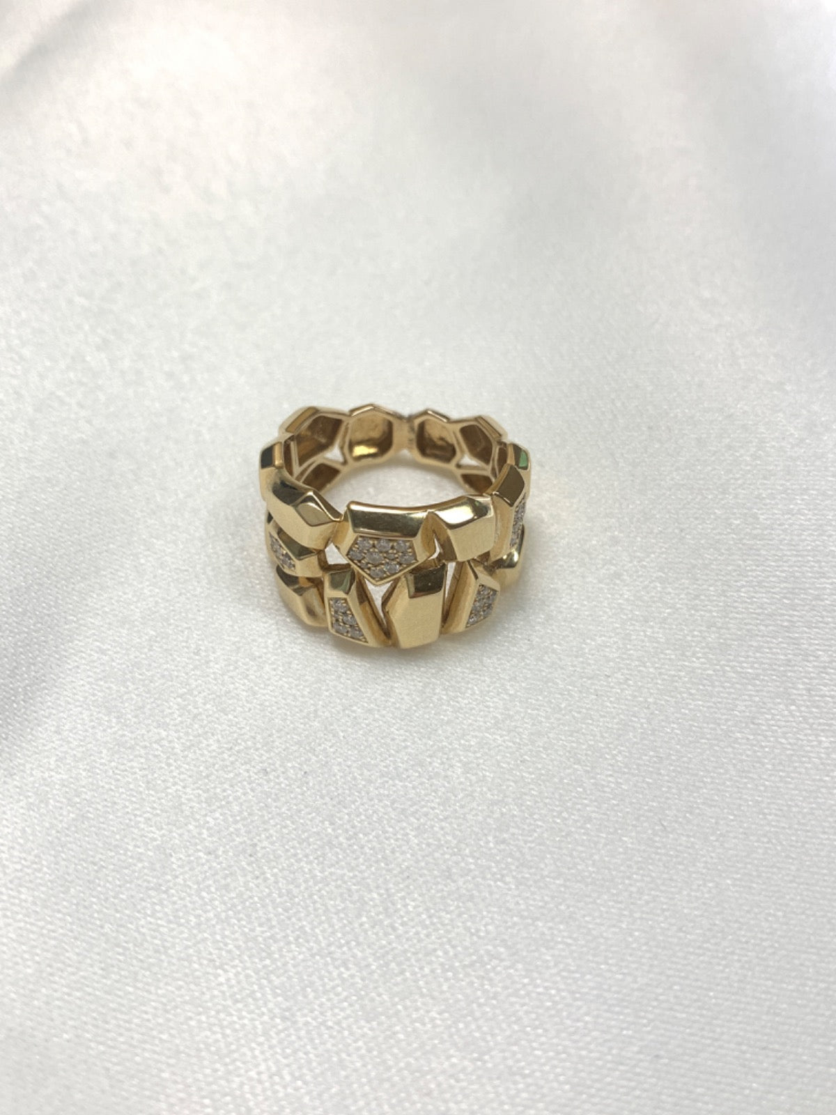 14K Yellow Gold Ring with Diamond