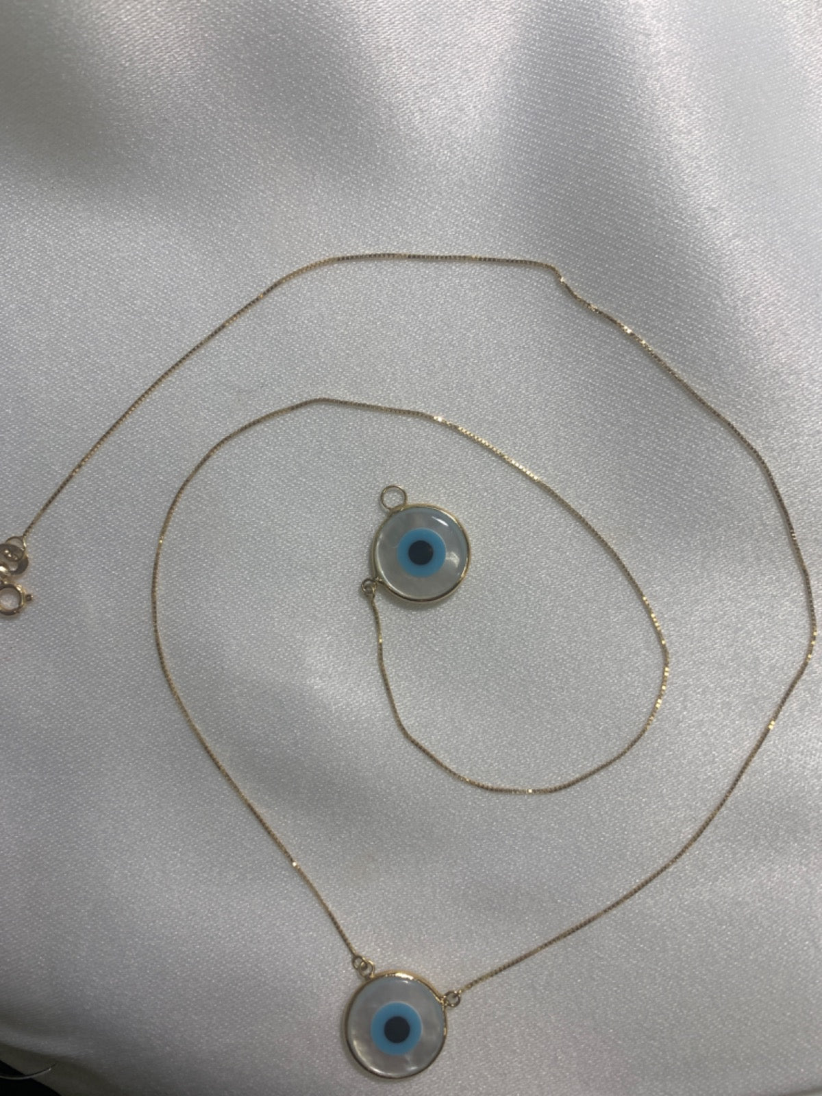 18K Yellow Gold Chain with Mother Of Pearl