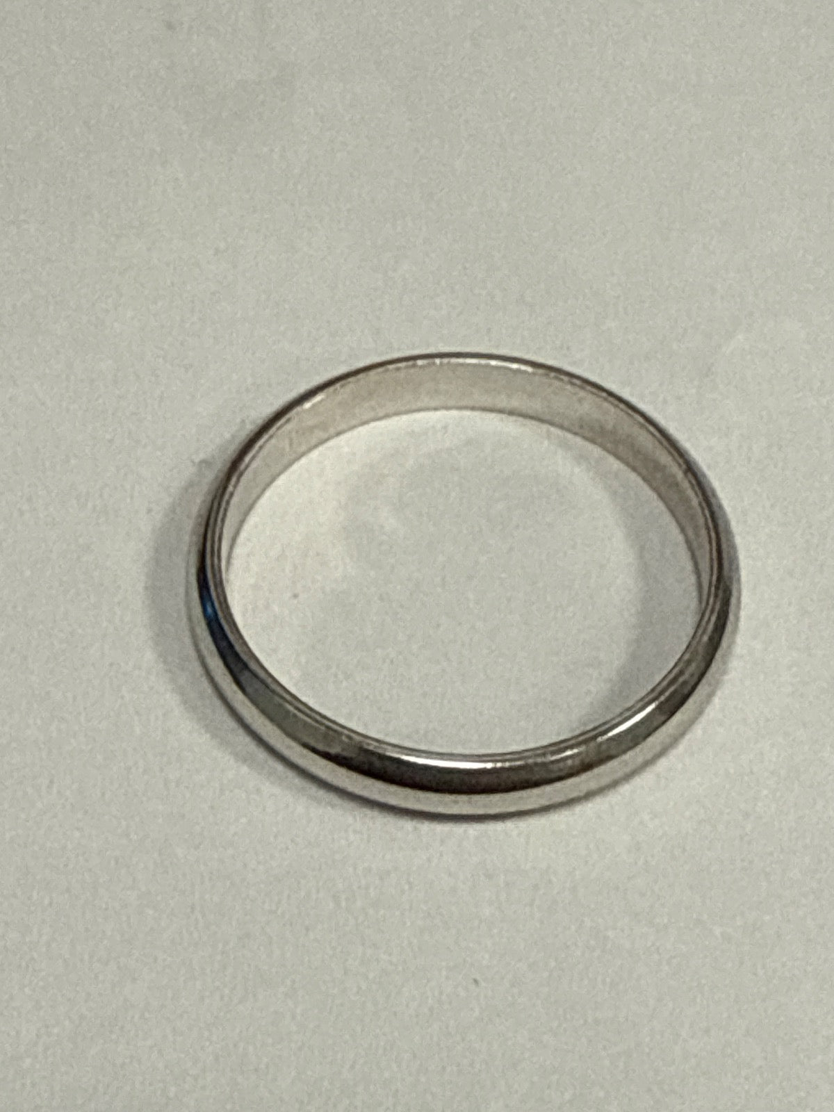 White Silver Engagement Ring