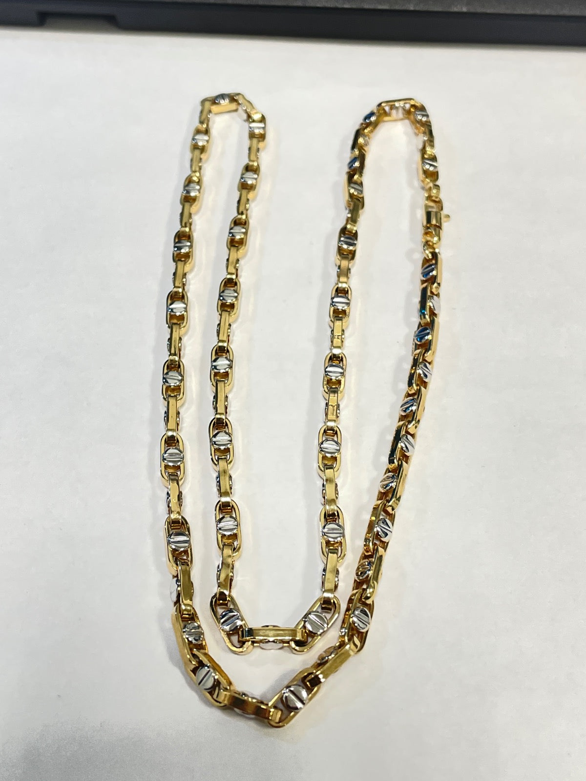 18K Two-Tone Gold Chain