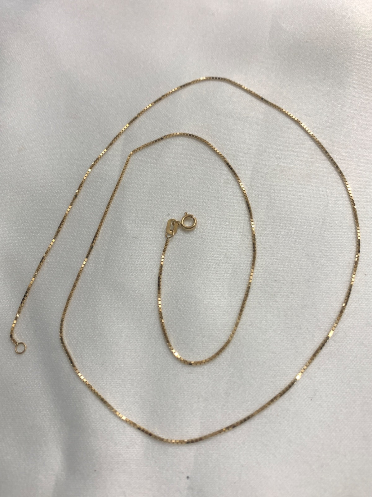 18K Yellow Gold Box Chain