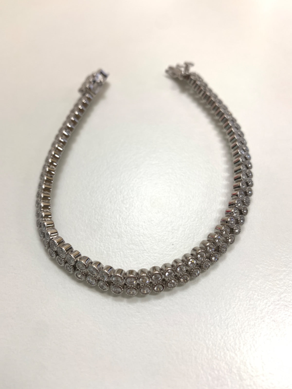 Silver Bracelet with CZ