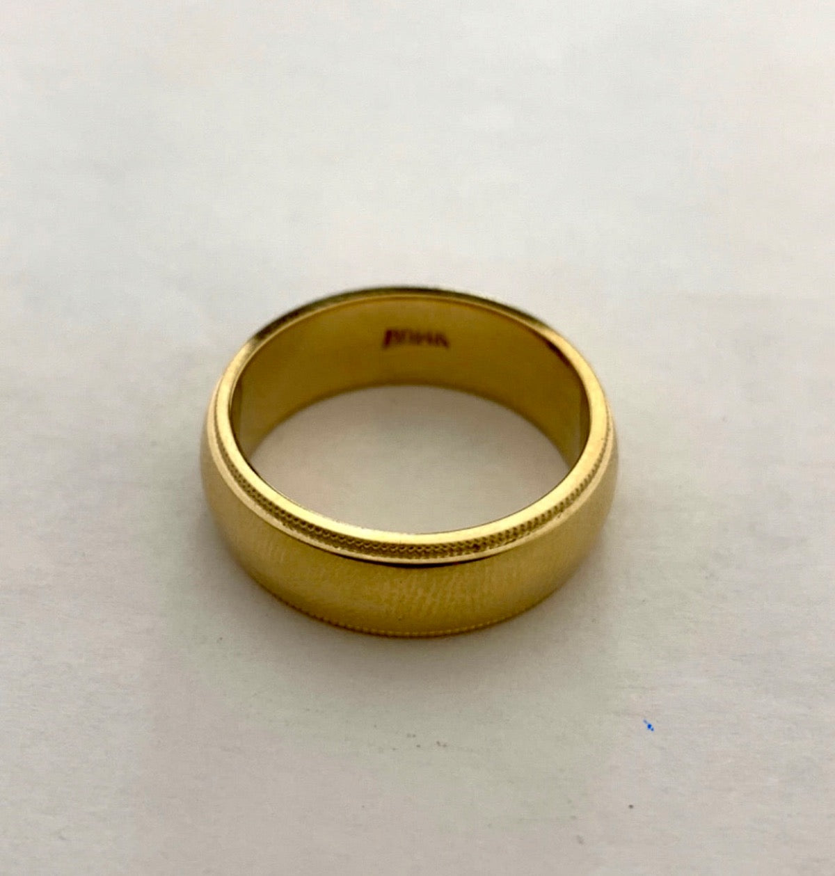 14K Yellow Gold Wedding Band