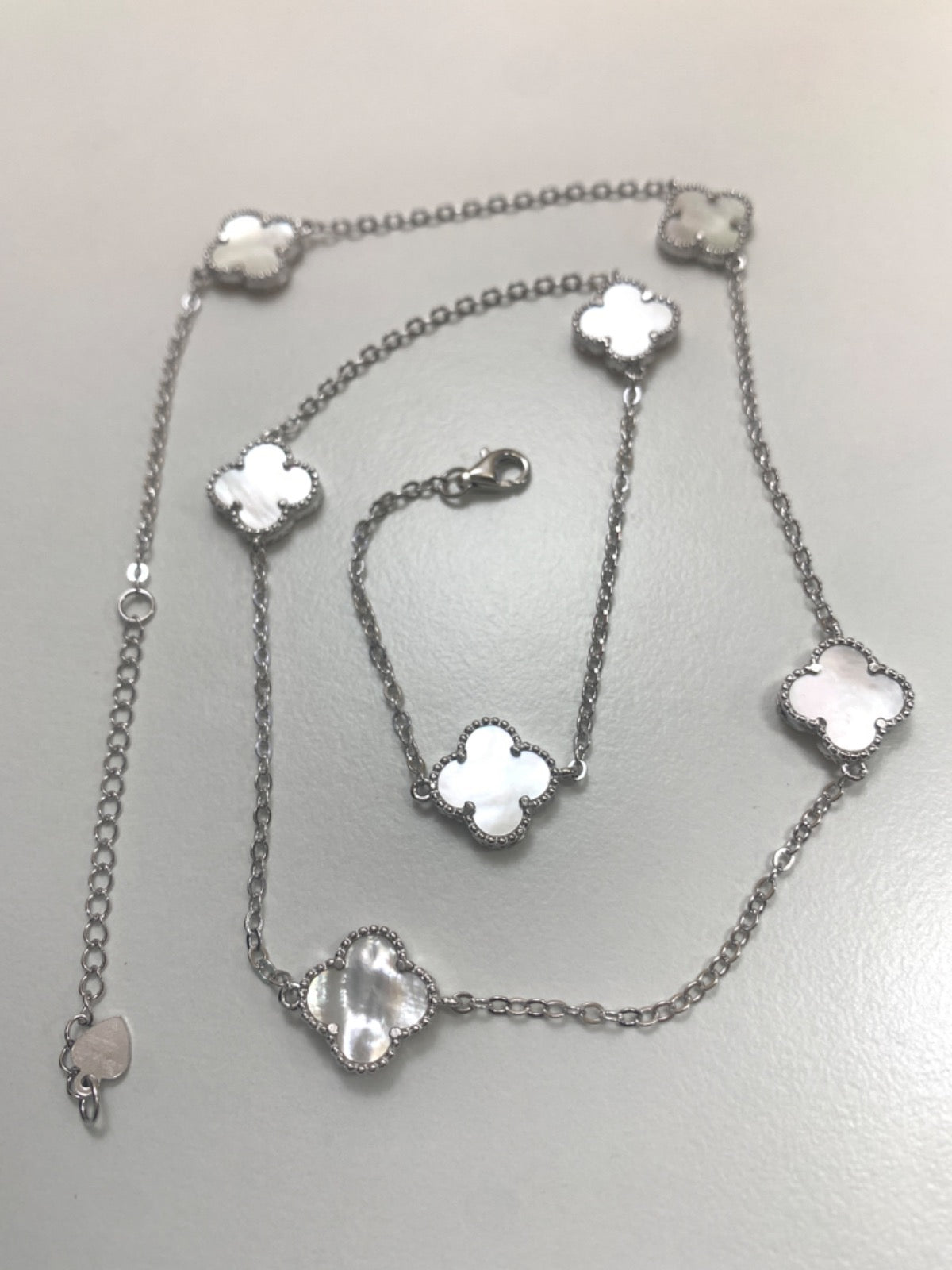 White Silver Chain with CZ