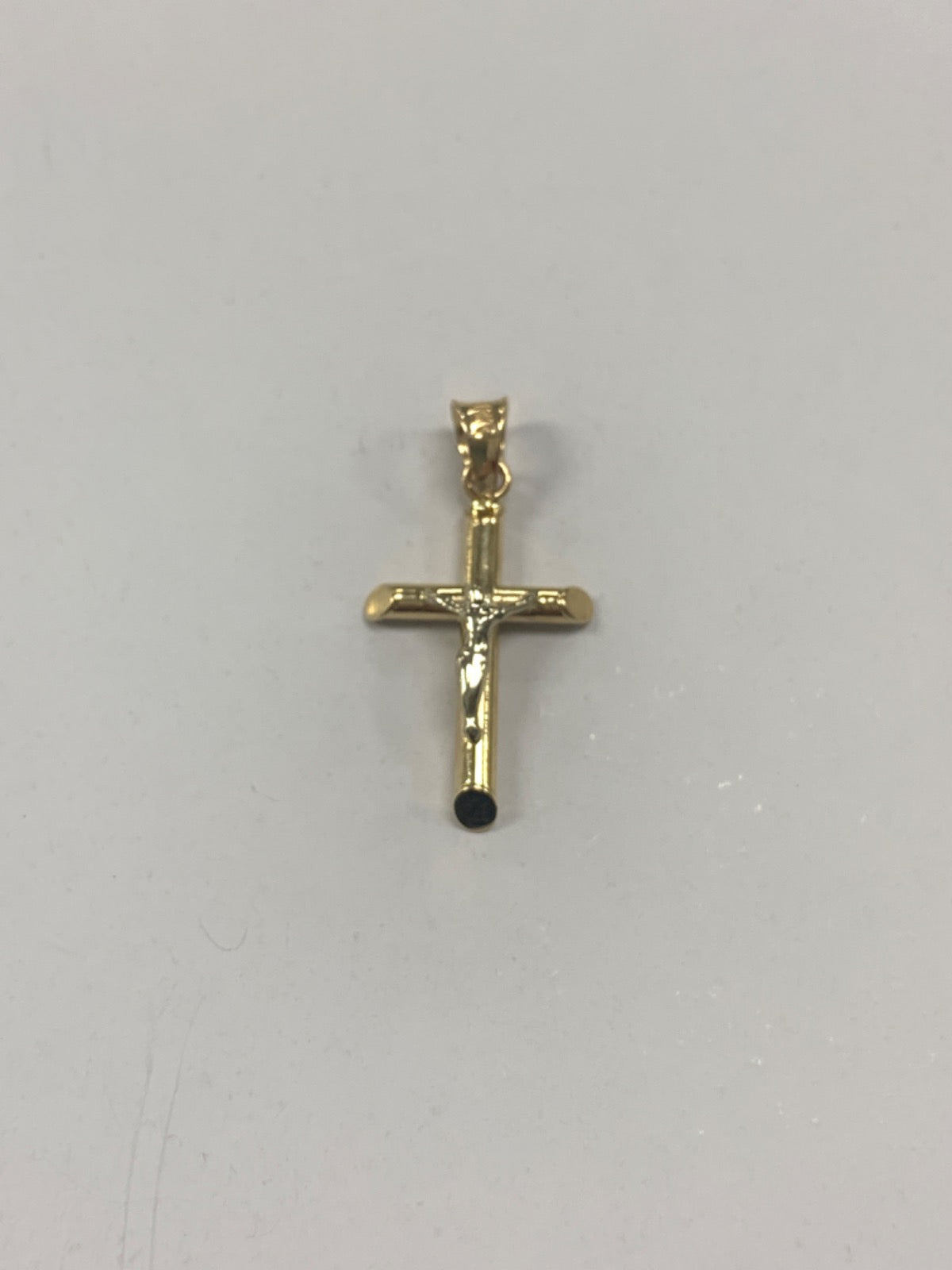 14K Two-Tone Gold Cross Pendant