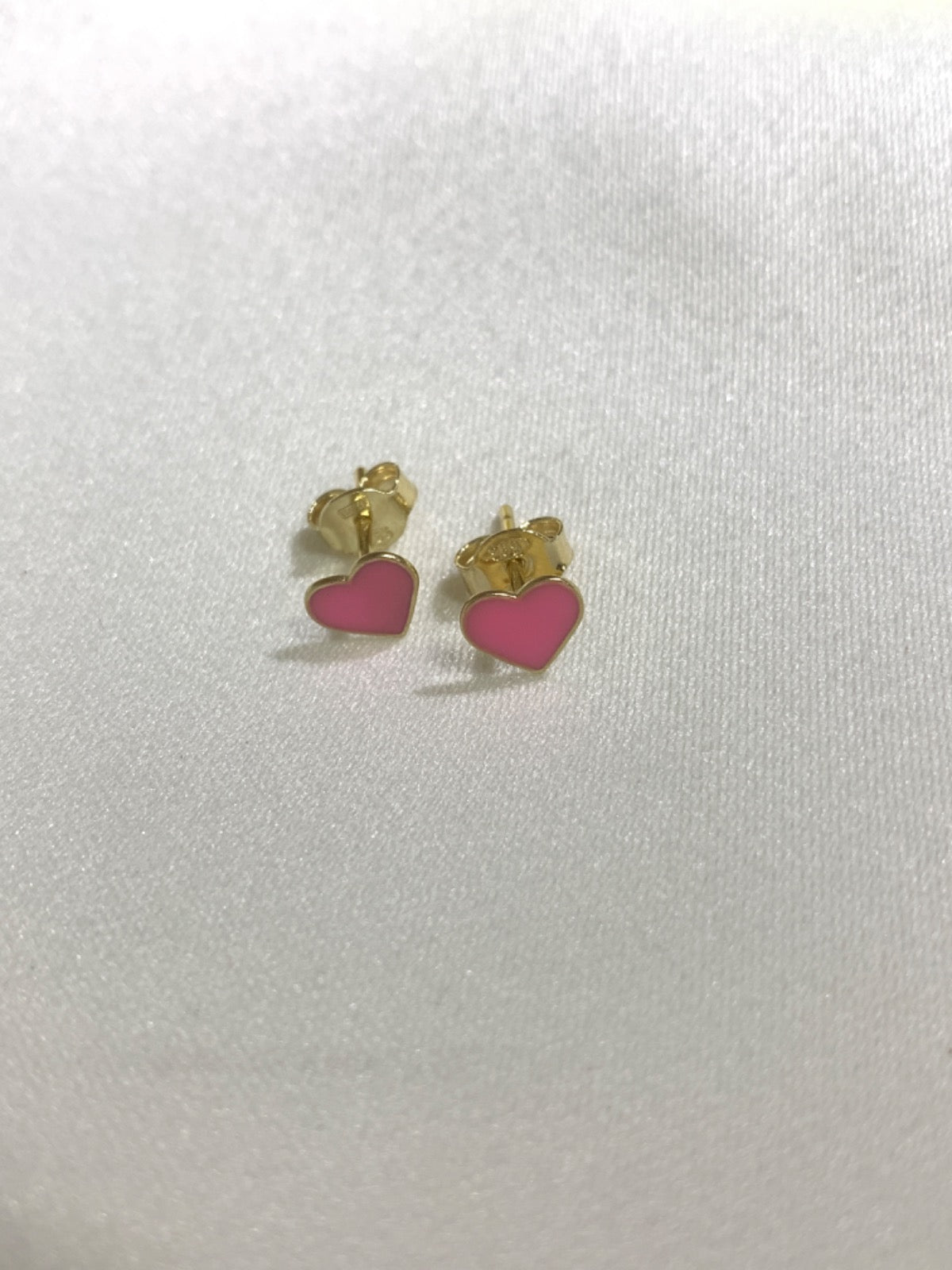 14K Yellow Gold Heart Earring