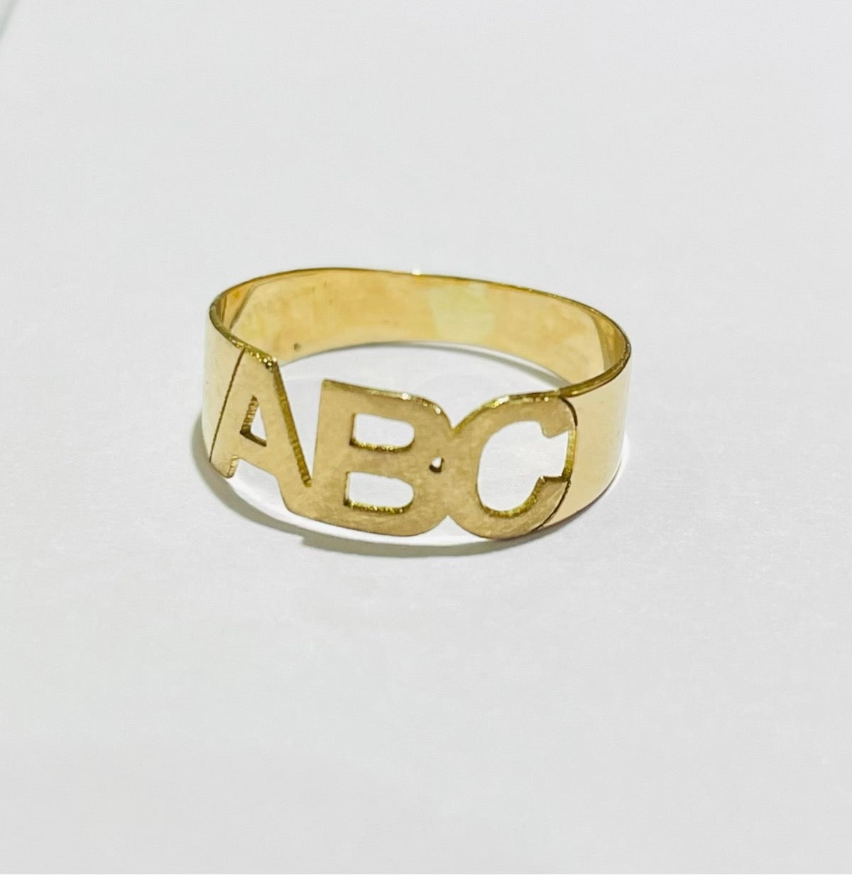 18K Yellow Gold Baby Ring