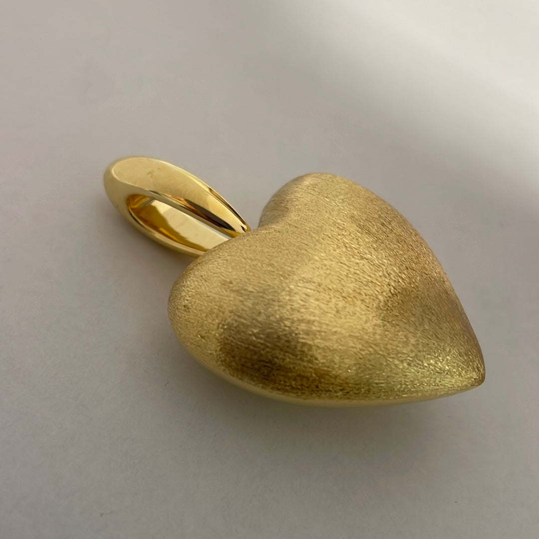14K Yellow Gold Heart Pendant
