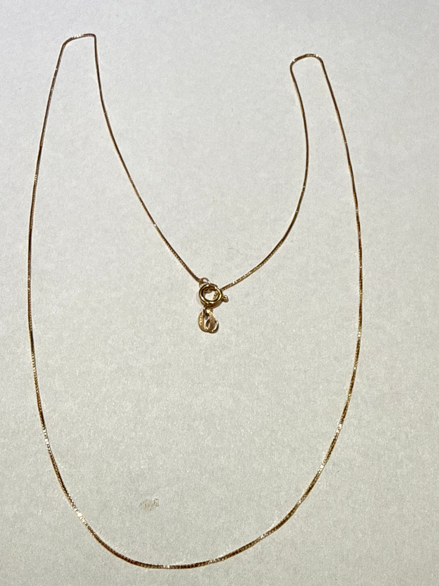 18K Yellow Gold box chain