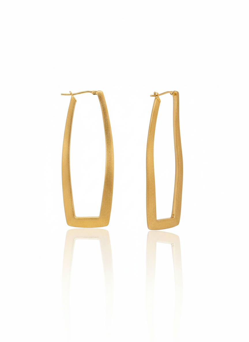 14K Yellow Gold Hoop Earring