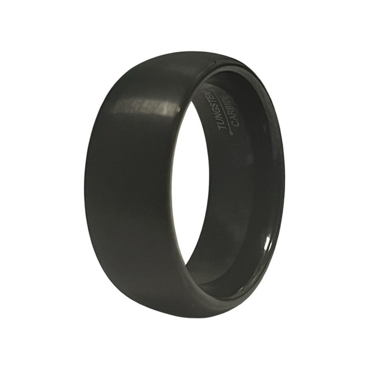 Black Tungsten  Wedding Band