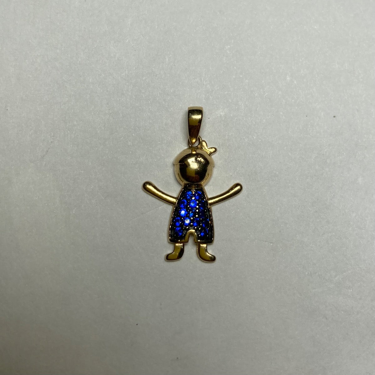 18K Yellow Gold Charm with CZ