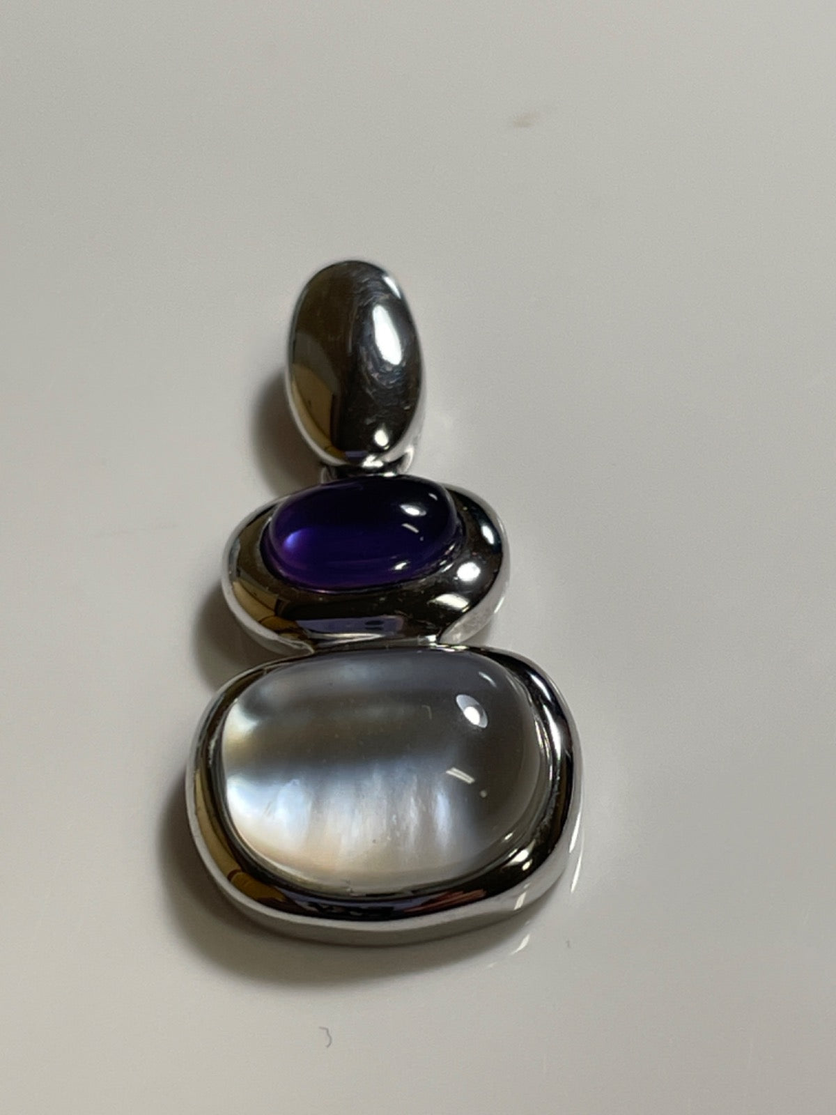 Silver Pendant with CZ