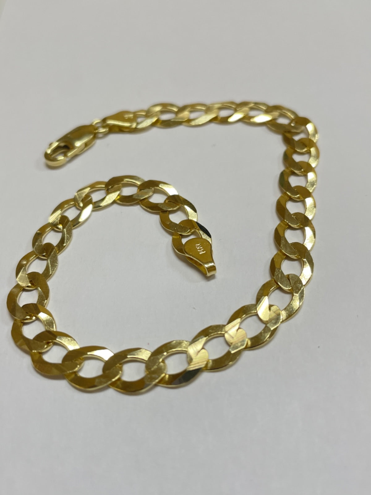 14K Yellow Gold Cuban Link Bracelet