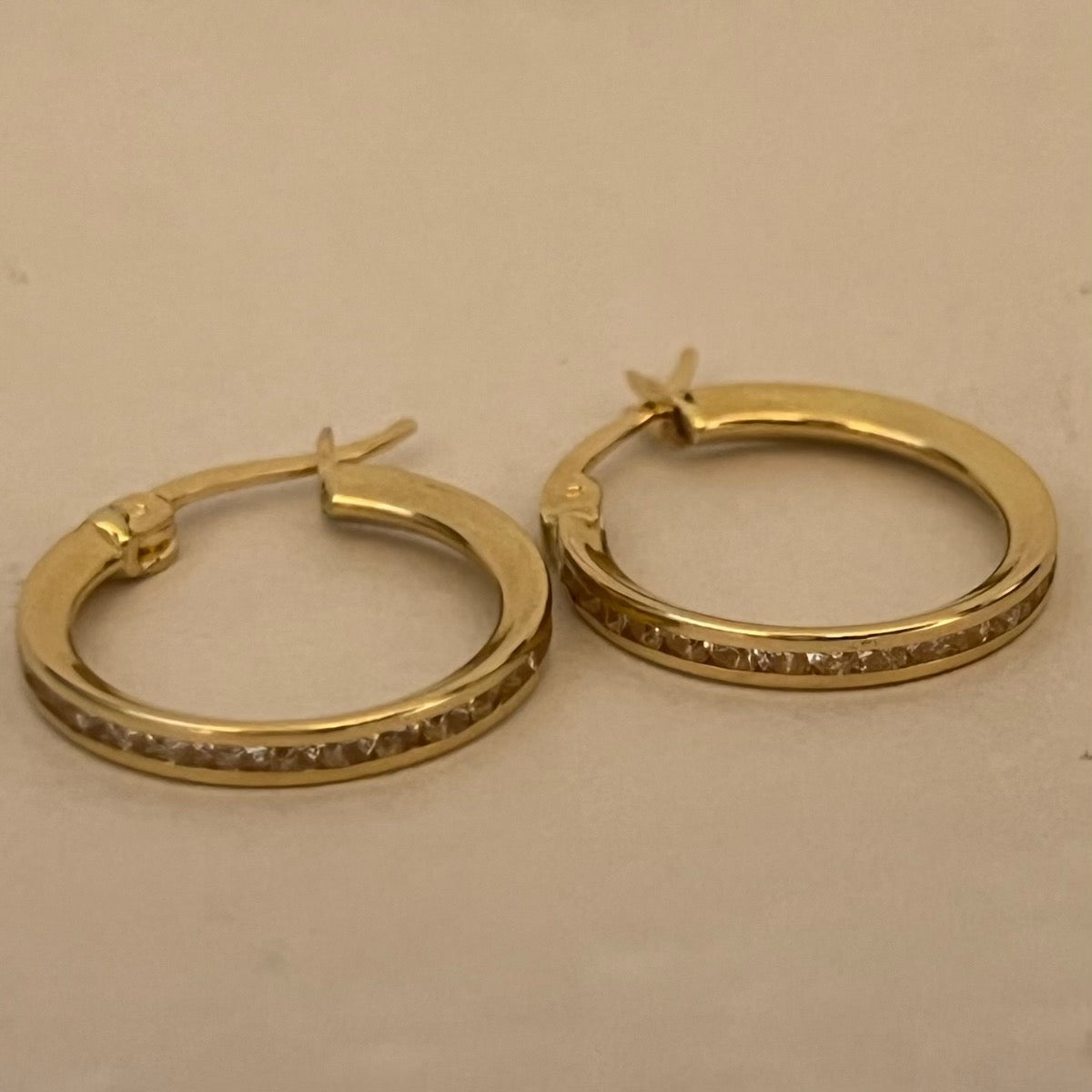 14K Yellow Gold Earring with CZ