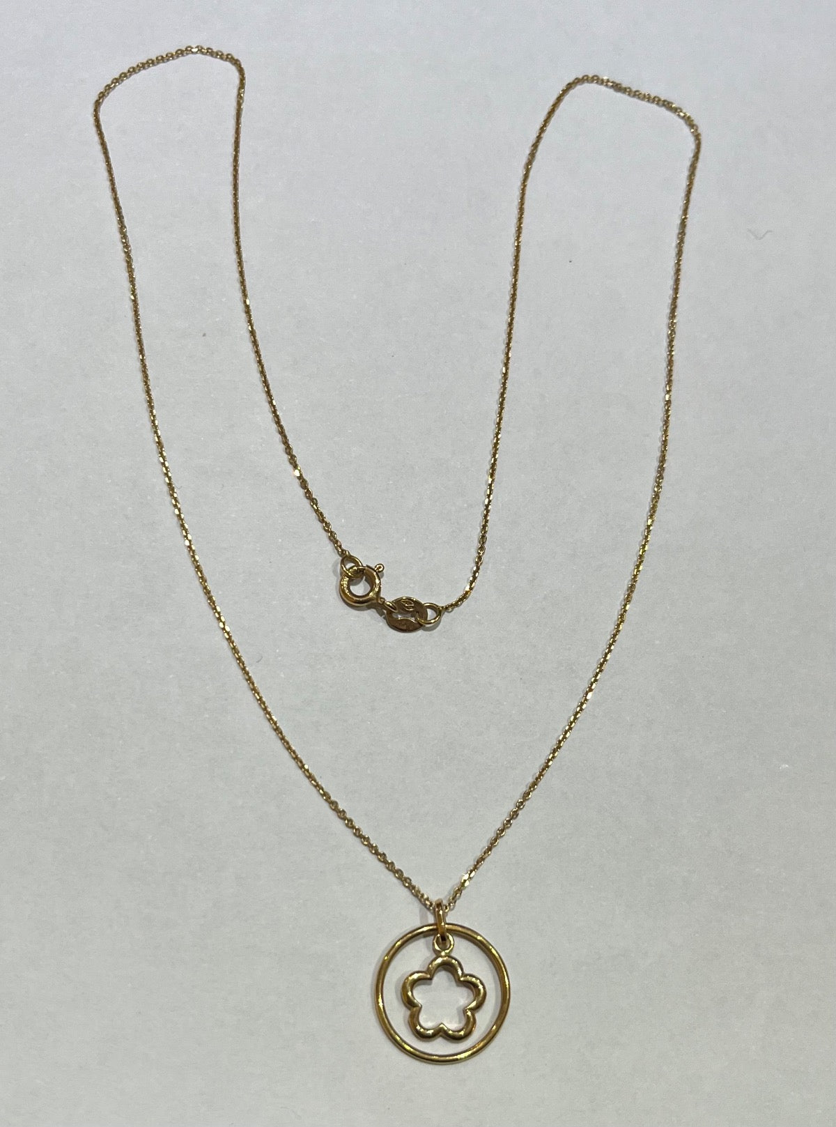 18K Yellow Gold Star Charm Necklace Set
