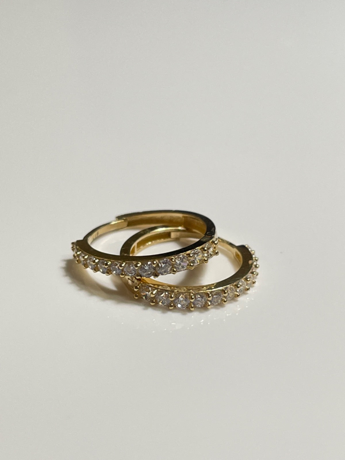 18K Yellow Gold Earring with CZ