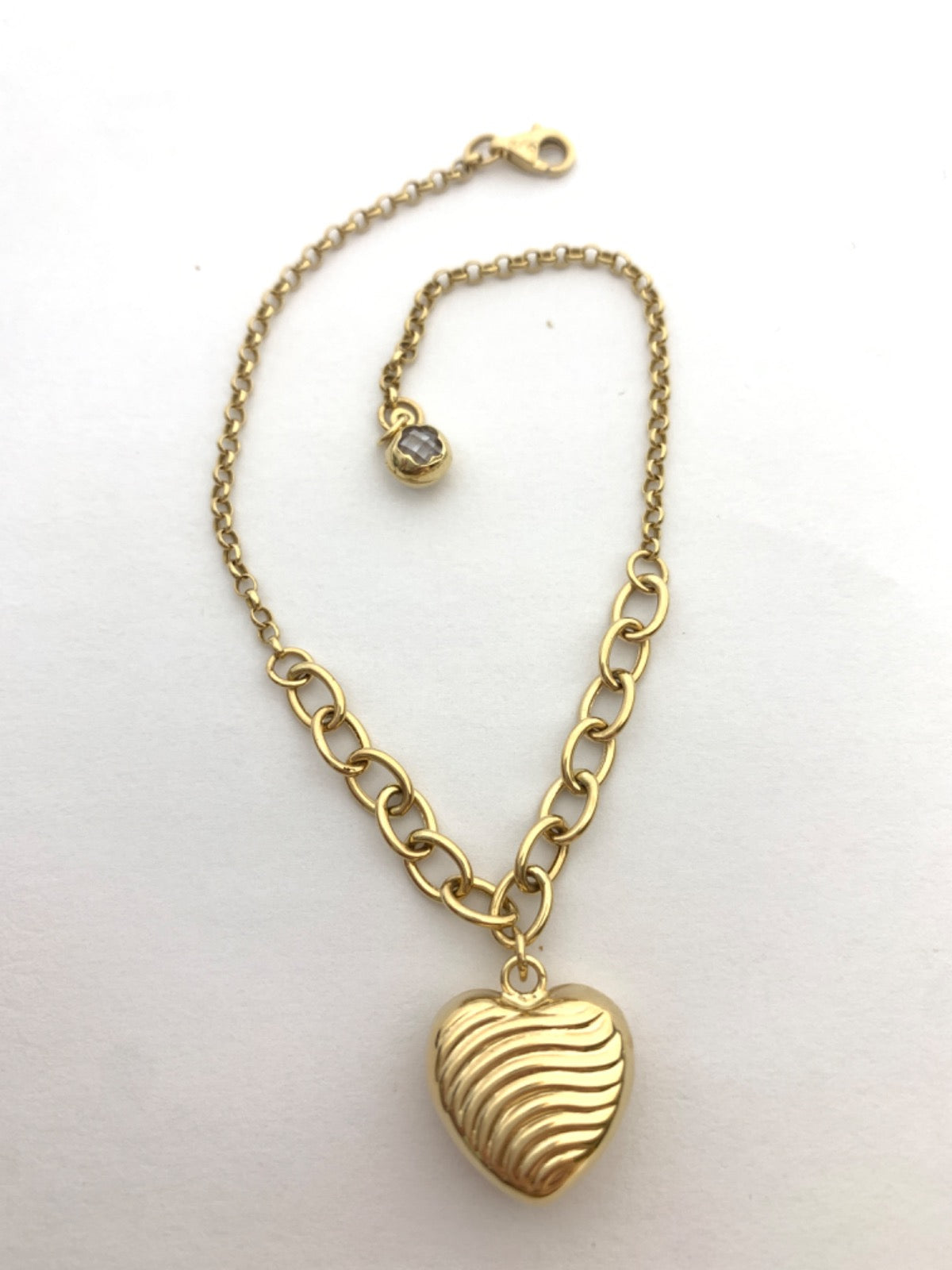 18K Yellow Gold Heart Bracelet