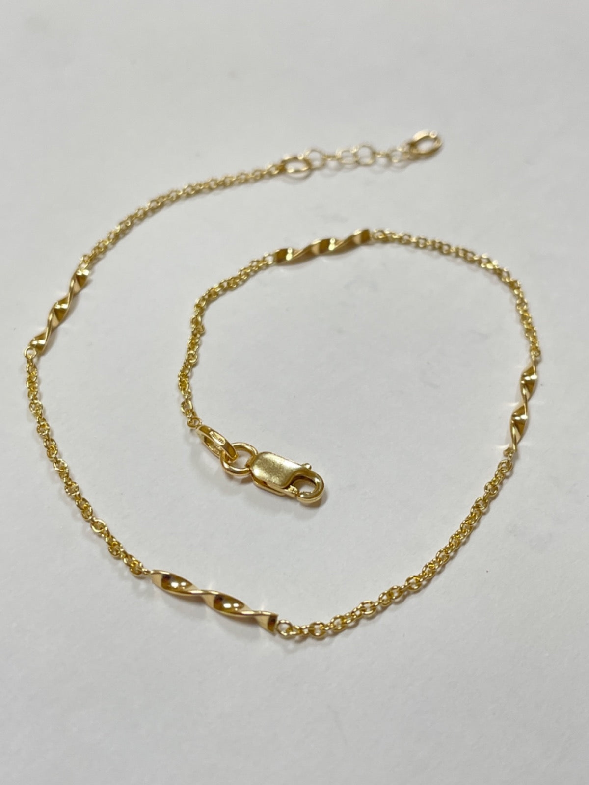 18K Yellow Gold Anklet