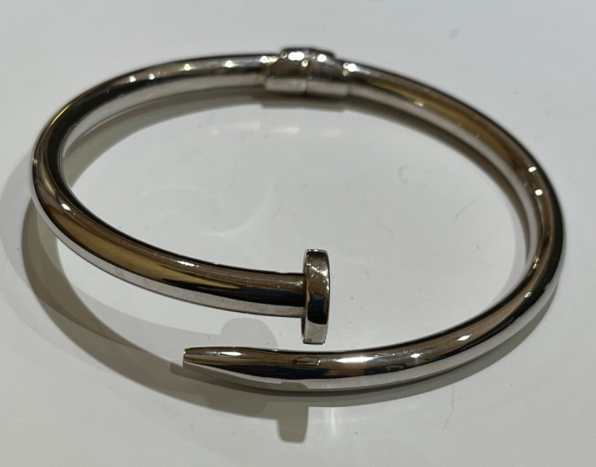 Silver Nail Bracelet