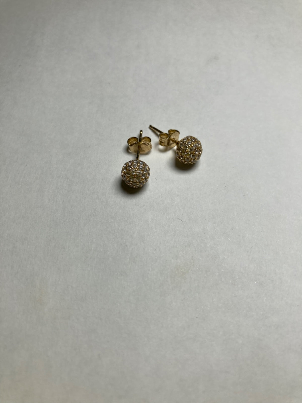 14K Yellow Gold Earring with CZ
