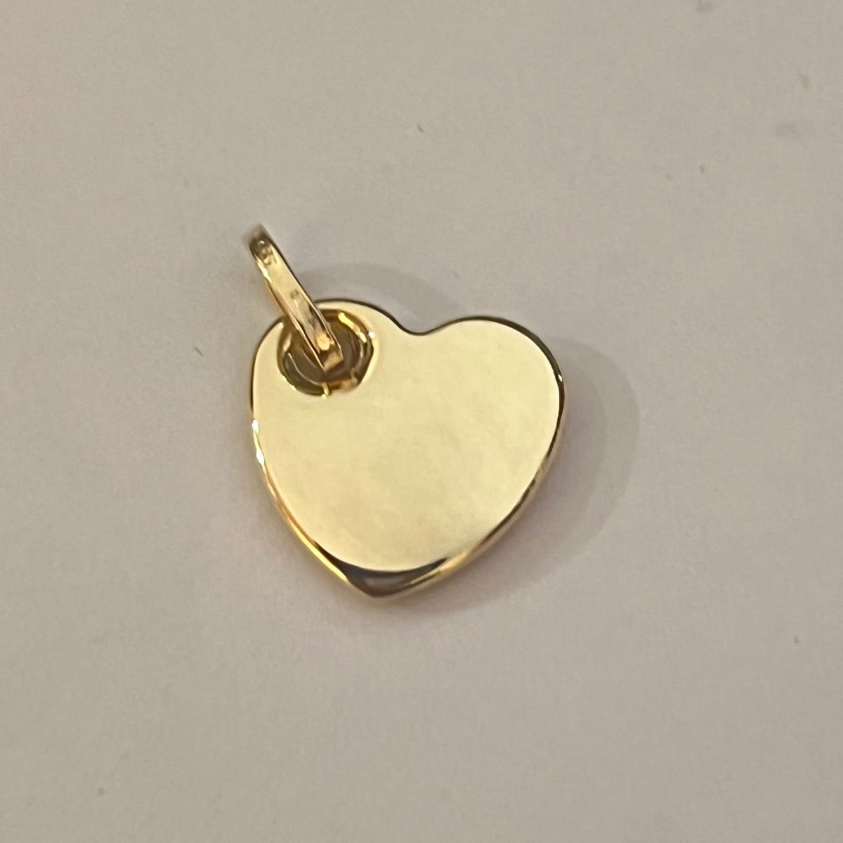 14K Yellow Gold Heart Pendant