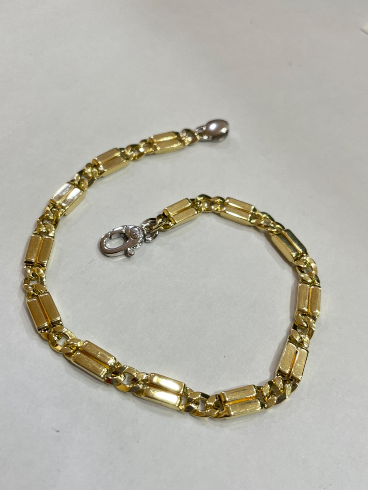 18K Two-Tone Gold Men's Bracelet